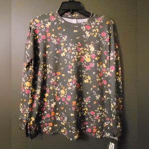 (040) NWT Women's Ideology Floral-Print Sweatshirt (XS)
